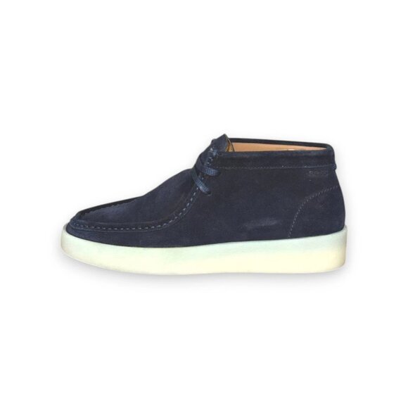 BOSS Clay Desert Boots Men\'s Dark Blue Suede Chukka US 9 (UK 8 EU 42) RT $250